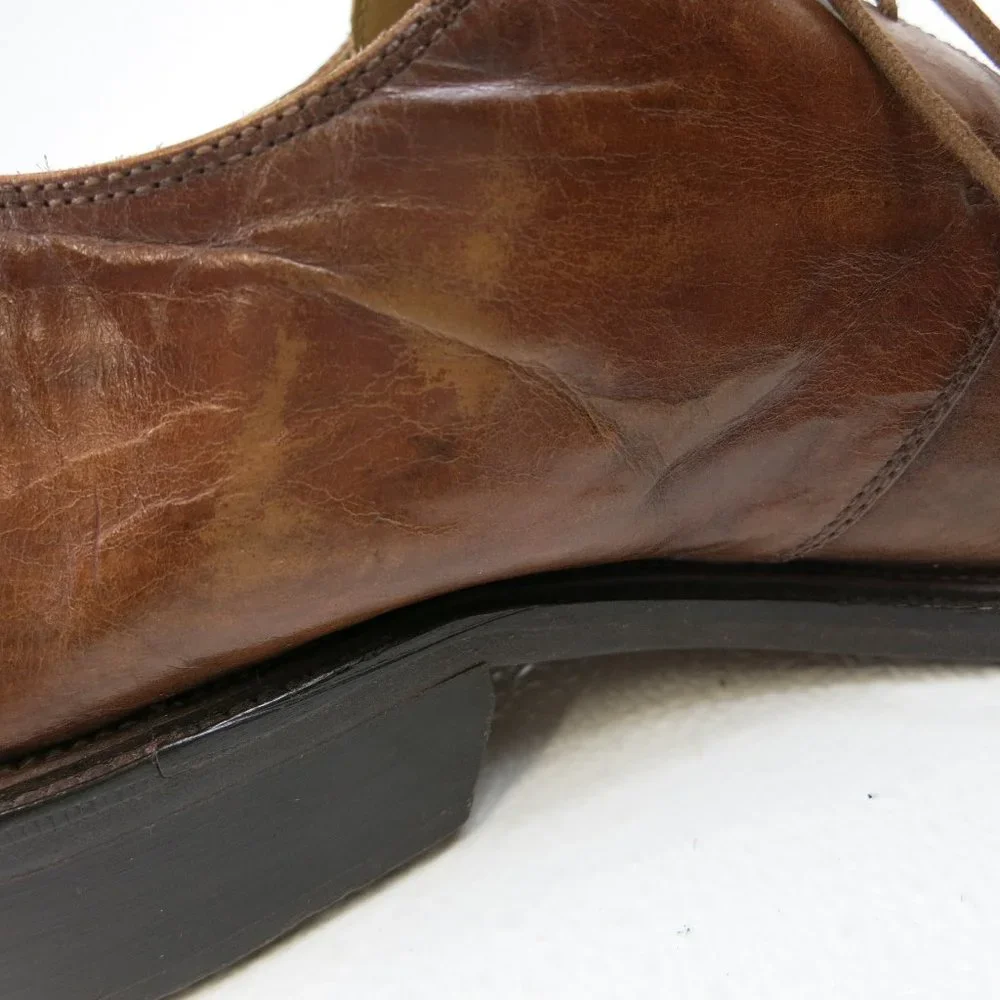 Mercanti Fiorentini Oil Tanned Leather Dress Fashion Oxfords Footwear Shoes 8 M